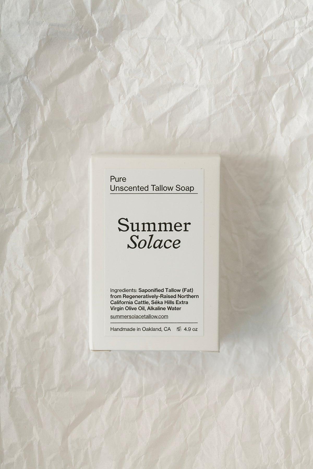 Pure Unscented Tallow Bar Soap