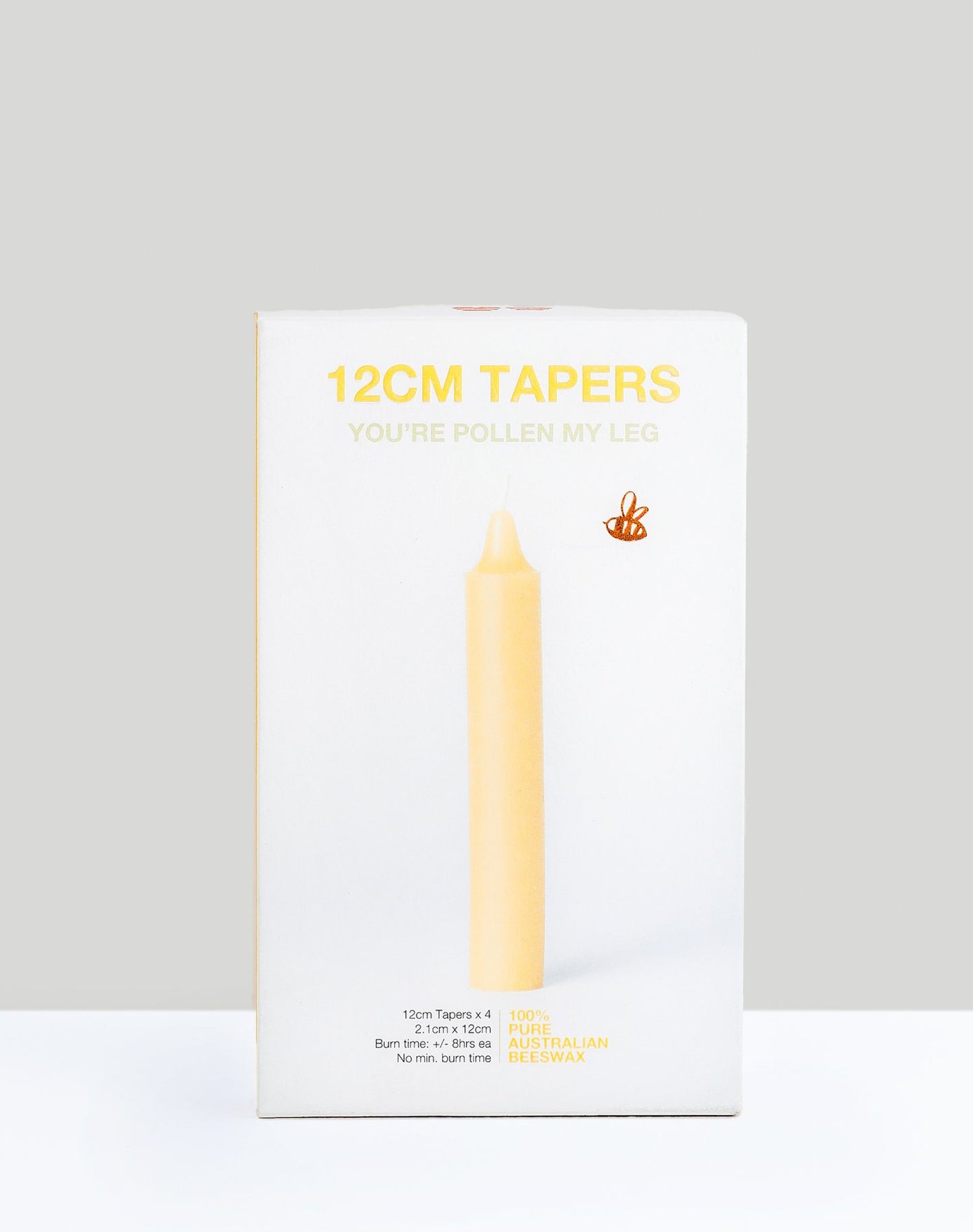 Beeswax 12cm Dinner Taper Set of 4